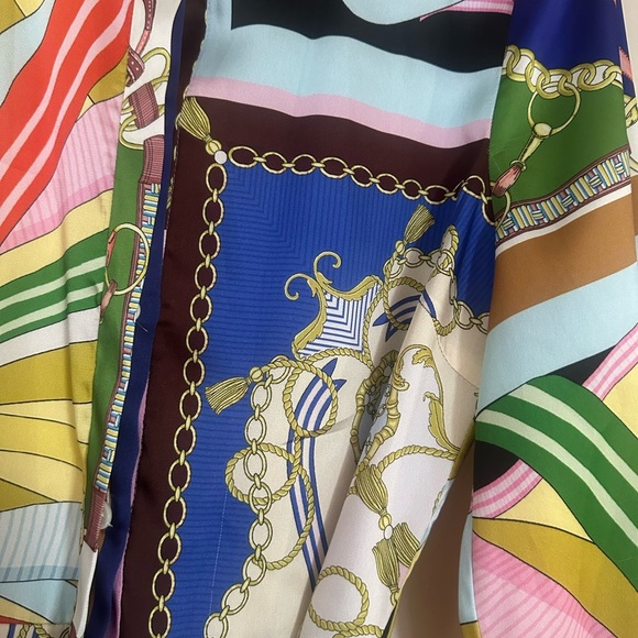 Zara Multicolor Chain Print Dress - Picture 10 of 16